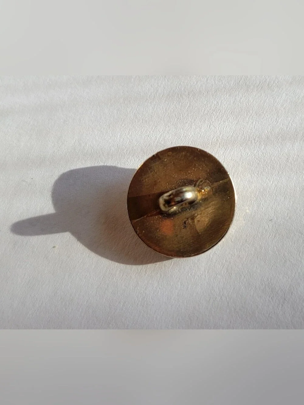 Gold-Tone Cream Center Decorative Buttons - Lot